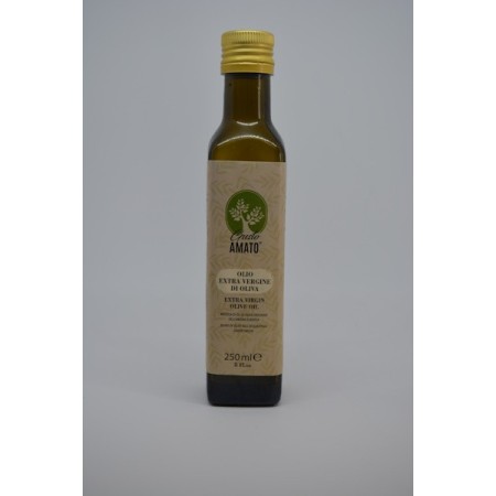 OLIO EXTRAVERGINE MEDITERRANEO Bottiglia da 250 ML. con bottiglia marasca