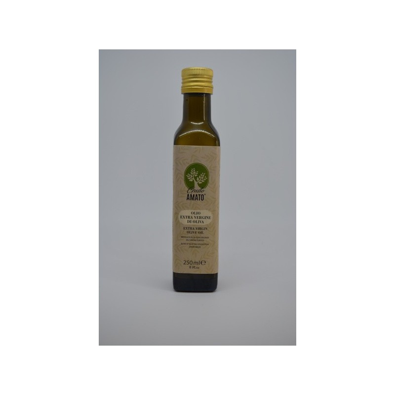 OLIO EXTRAVERGINE MEDITERRANEO Bottiglia da 250 ML. con bottiglia marasca