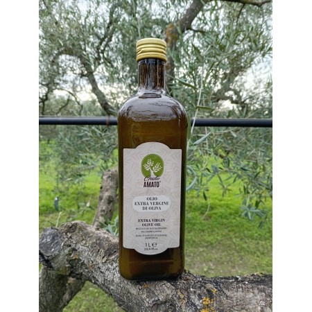 Confezione da 12 bottiglie ligustro  da litro di Olio Extravergine di Oliva Mediterraneo - Molitura 2025/26